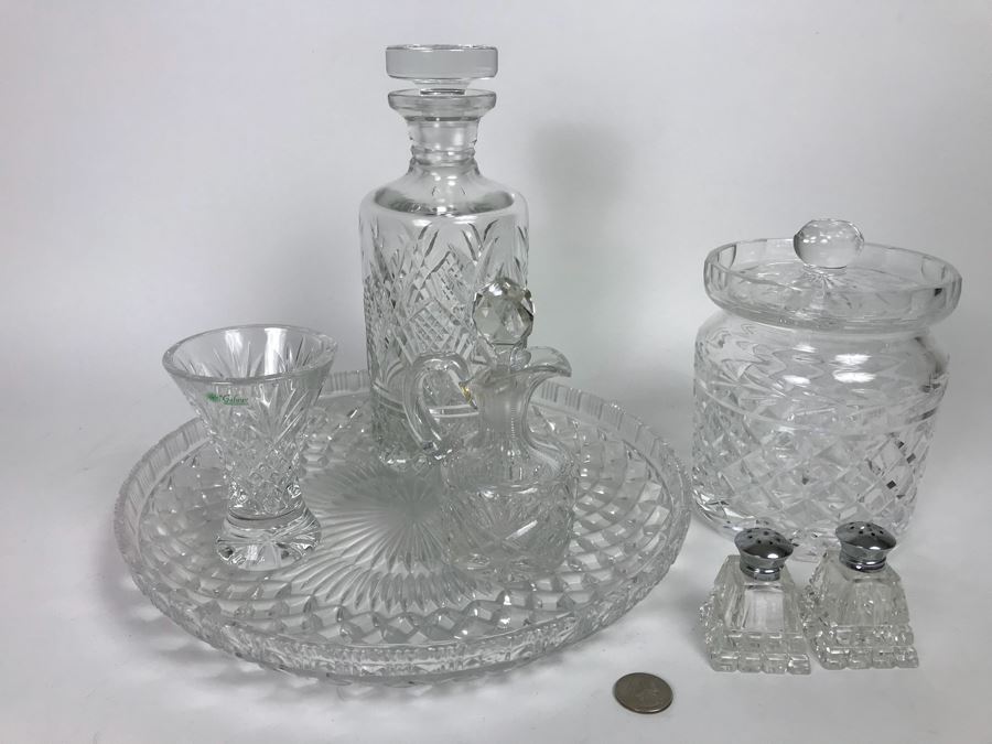 Crystal Lot With Decanter And Galway Irish Crystal [Photo 1]