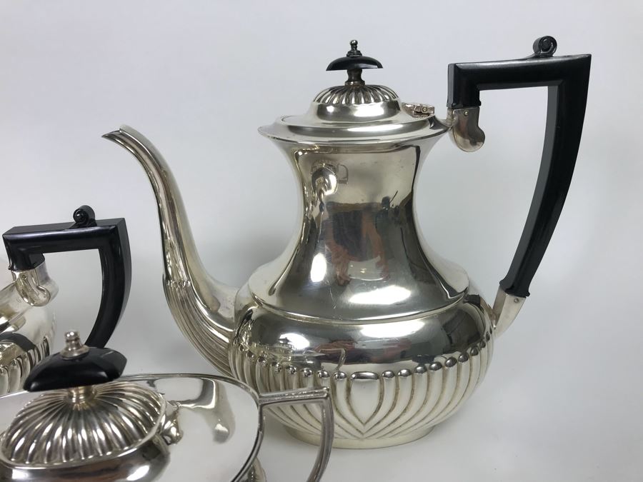 (6) Piece English Silverplate (2) Coffee Pots, Teapot, Creamer And Sugar [Photo 5]