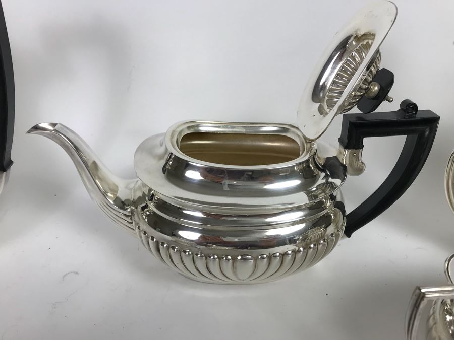 (6) Piece English Silverplate (2) Coffee Pots, Teapot, Creamer And Sugar [Photo 14]