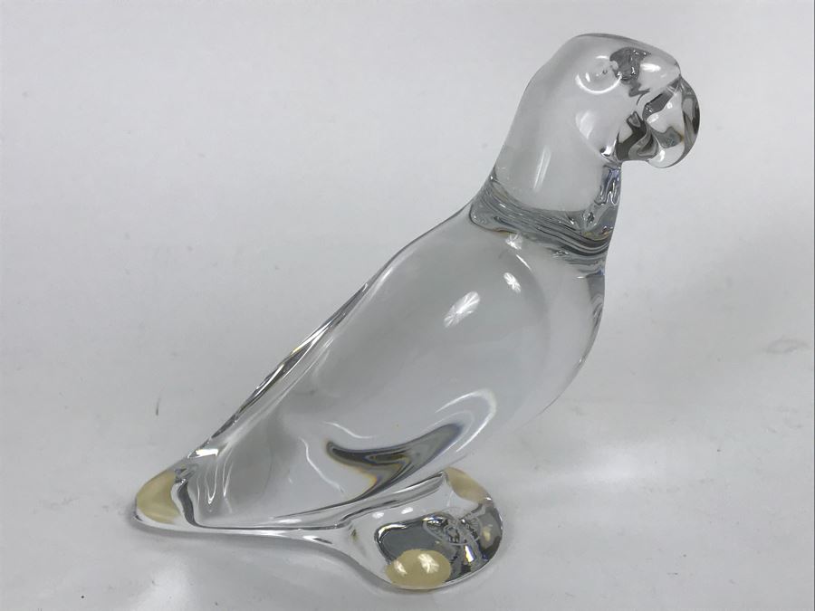 Baccarat France Crystal Parrot Figurine [Photo 2]