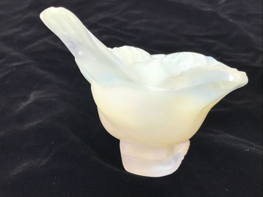 Sabino Paris Opalescent Art Glass Bird Signed 'Sabino Paris' [Photo 7]