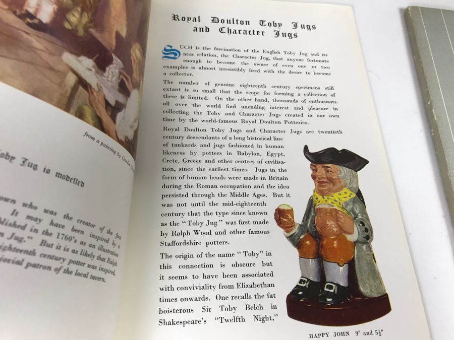 Vintage Royal Doulton Toby Mugs Of Simon Cellarer And The Cardinal And Pair Of Royal Doulton Books On Figurines And Character And Toby Jugs [Photo 12]