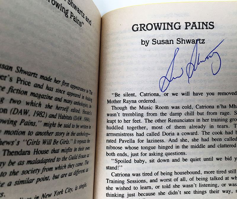 Marion Zimmer Bradley Collection: Friends of Darkover Series: Free Amazons of Darkover & The Keeper's Price; Greyhaven: An Anthology of Fantasy - Multiple Signatures: Marion Zimmer Bradley, Diana L. Paxson, Elizabeth Waters, Mercedes Lackey, etc. [Photo 15]