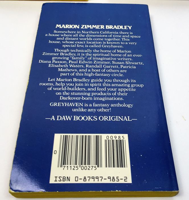 Marion Zimmer Bradley Collection: Friends of Darkover Series: Free Amazons of Darkover & The Keeper's Price; Greyhaven: An Anthology of Fantasy - Multiple Signatures: Marion Zimmer Bradley, Diana L. Paxson, Elizabeth Waters, Mercedes Lackey, etc. [Photo 32]