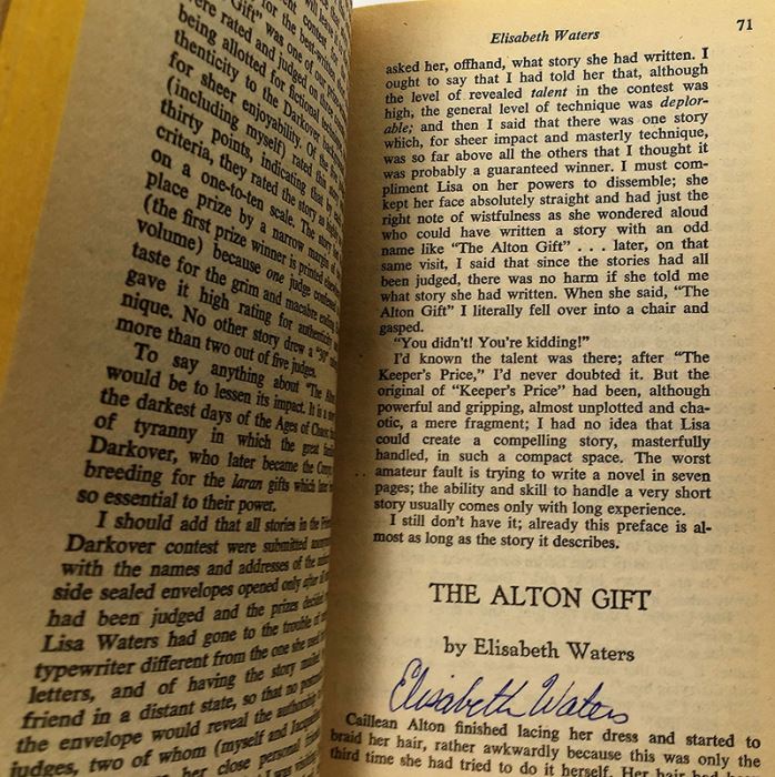 Marion Zimmer Bradley Collection: Friends of Darkover Series: Free Amazons of Darkover & The Keeper's Price; Greyhaven: An Anthology of Fantasy - Multiple Signatures: Marion Zimmer Bradley, Diana L. Paxson, Elizabeth Waters, Mercedes Lackey, etc. [Photo 28]