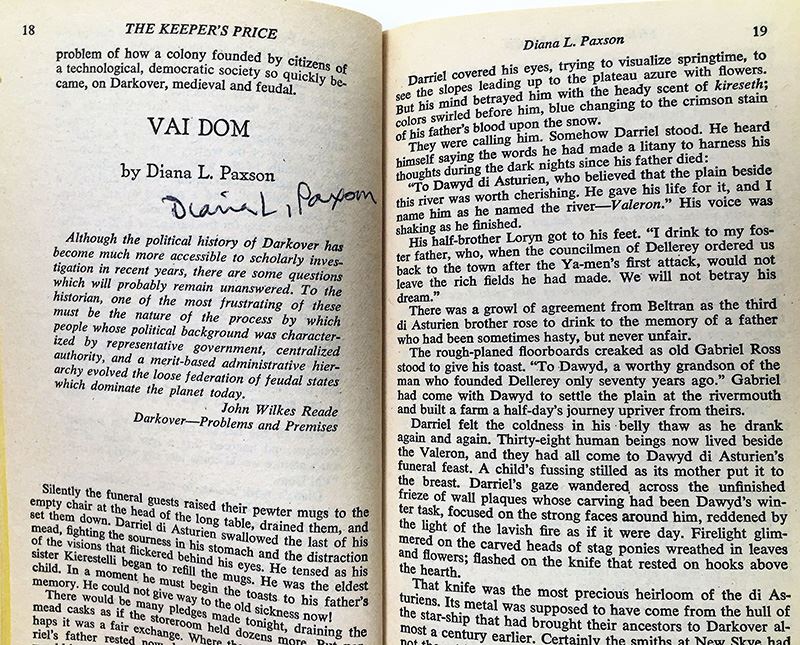 Marion Zimmer Bradley Collection: Friends of Darkover Series: Free Amazons of Darkover & The Keeper's Price; Greyhaven: An Anthology of Fantasy - Multiple Signatures: Marion Zimmer Bradley, Diana L. Paxson, Elizabeth Waters, Mercedes Lackey, etc. [Photo 22]