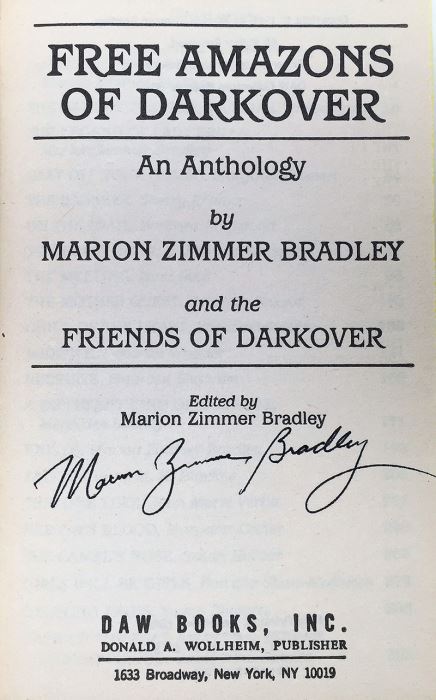 Marion Zimmer Bradley Collection: Friends of Darkover Series: Free Amazons of Darkover & The Keeper's Price; Greyhaven: An Anthology of Fantasy - Multiple Signatures: Marion Zimmer Bradley, Diana L. Paxson, Elizabeth Waters, Mercedes Lackey, etc. [Photo 7]
