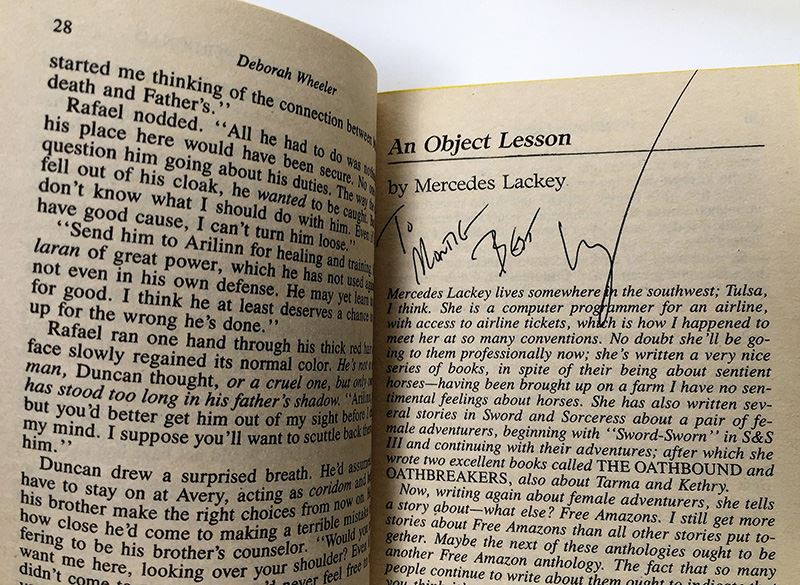 Marion Zimmer Bradley Collection: The Friends of Darkover Series: The Other Side of the Mirror, Four Moons of Darkover, Red Sun of Darkover, Leroni of Darkover & Domains of Darkover - Signed by Marion Zimmer Bradley, Elizabeth Waters & Mercedes Lackey [Photo 35]
