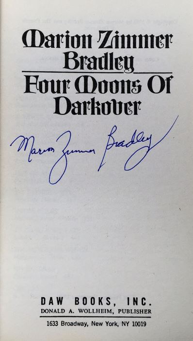 Marion Zimmer Bradley Collection: The Friends of Darkover Series: The Other Side of the Mirror, Four Moons of Darkover, Red Sun of Darkover, Leroni of Darkover & Domains of Darkover - Signed by Marion Zimmer Bradley, Elizabeth Waters & Mercedes Lackey [Photo 14]