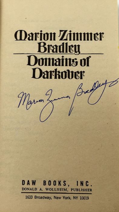 Marion Zimmer Bradley Collection: The Friends of Darkover Series: The Other Side of the Mirror, Four Moons of Darkover, Red Sun of Darkover, Leroni of Darkover & Domains of Darkover - Signed by Marion Zimmer Bradley, Elizabeth Waters & Mercedes Lackey [Photo 33]