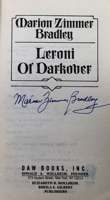 Marion Zimmer Bradley Collection: The Friends of Darkover Series: The Other Side of the Mirror, Four Moons of Darkover, Red Sun of Darkover, Leroni of Darkover & Domains of Darkover - Signed by Marion Zimmer Bradley, Elizabeth Waters & Mercedes Lackey [Photo 28]