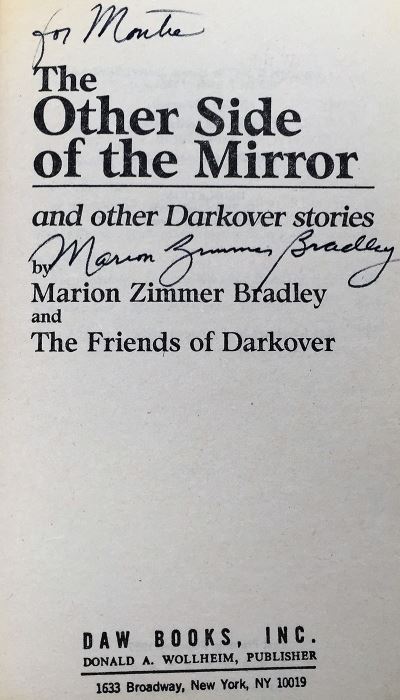 Marion Zimmer Bradley Collection: The Friends of Darkover Series: The Other Side of the Mirror, Four Moons of Darkover, Red Sun of Darkover, Leroni of Darkover & Domains of Darkover - Signed by Marion Zimmer Bradley, Elizabeth Waters & Mercedes Lackey [Photo 9]