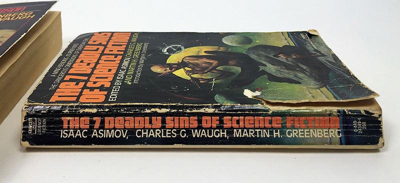 Martin H. Greenberg & Charles G. Waugh Collection: Mercenaries of Tomorrow & The 7 Deadly Sins of Science Fiction (edited by Isaac Asimov) - Signed by Poul Anderson, Barry Longyear, A.E. Van Vogt, Gene Wolfe, Jack Vance & Frederik Pohl [Photo 14]