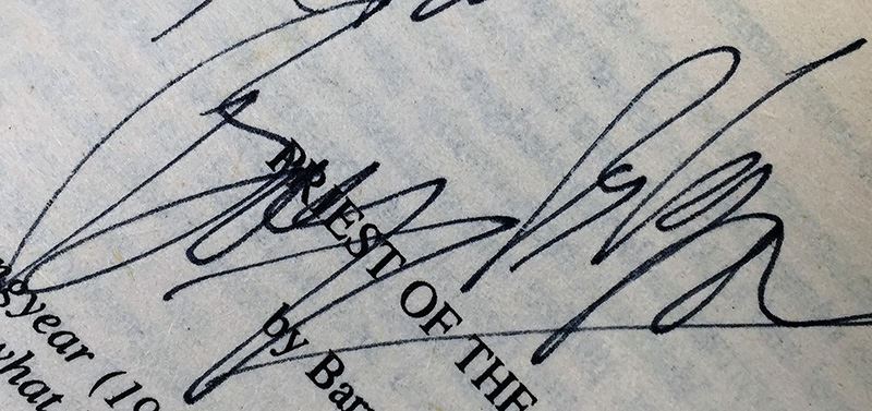 Martin H. Greenberg & Charles G. Waugh Collection: Mercenaries of Tomorrow & The 7 Deadly Sins of Science Fiction (edited by Isaac Asimov) - Signed by Poul Anderson, Barry Longyear, A.E. Van Vogt, Gene Wolfe, Jack Vance & Frederik Pohl [Photo 8]