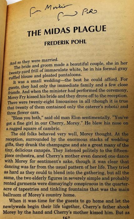 Martin H. Greenberg & Charles G. Waugh Collection: Mercenaries of Tomorrow & The 7 Deadly Sins of Science Fiction (edited by Isaac Asimov) - Signed by Poul Anderson, Barry Longyear, A.E. Van Vogt, Gene Wolfe, Jack Vance & Frederik Pohl [Photo 18]
