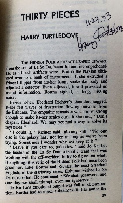 Martin H. Greenberg Collection: Foundation's Friends & Isaac's Universe Volume Two: Phases in Chaos (In honor of Isaac Asimov) - Signed by Ben Bova & Harry Turtledove [Photo 13]