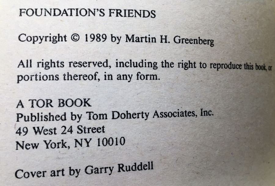 Martin H. Greenberg Collection: Foundation's Friends & Isaac's Universe Volume Two: Phases in Chaos (In honor of Isaac Asimov) - Signed by Ben Bova & Harry Turtledove [Photo 10]