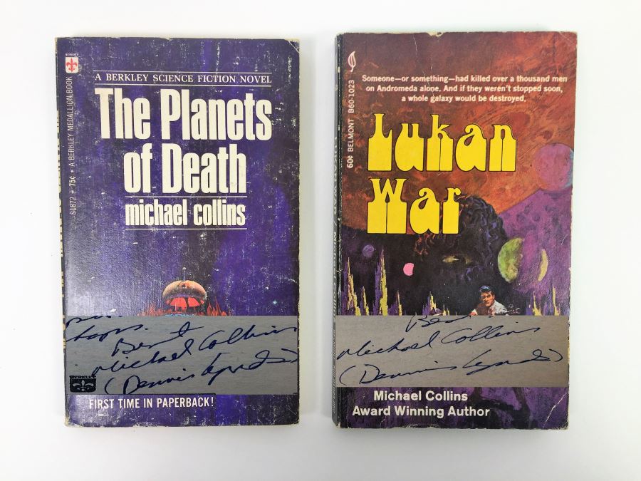 Michael Collins Collection: The Planets of Death & Lukan War - Signed by Michael Collins (Dennis Lynds) [Photo 1]