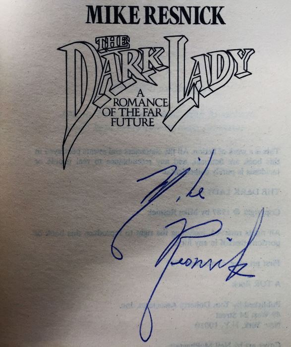 Mike Resnick Collection: Santiago: A Myth of the Far Future & The Dark Lady: A Romance of the Far Future - Signed by Mike Resnick [Photo 9]