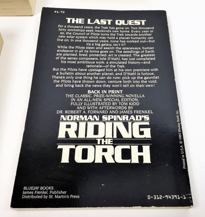 David J. Schow & Jeffrey Frentzen - The Outer Limits: The Official Companion - Signed by David J. Schow; The Fall of Winter - Signed by Jack Haldeman; Limbo System - Signed by Rick Cook; Riding the Torch - Signed by Norman Spinrad [Photo 23]