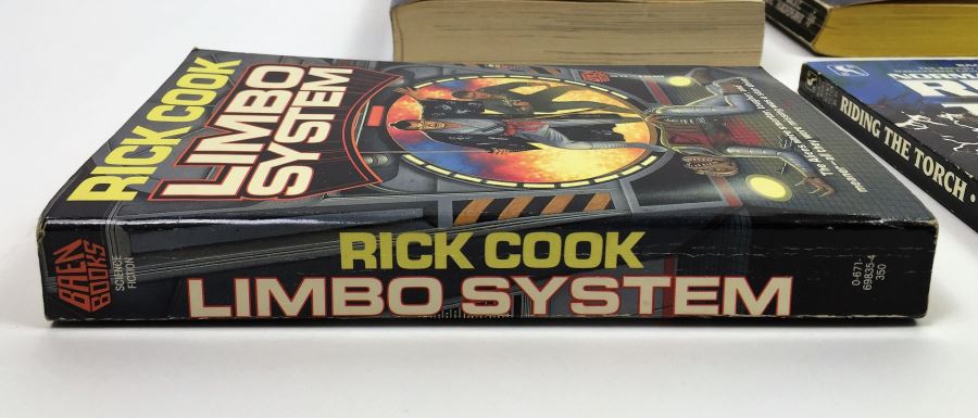 David J. Schow & Jeffrey Frentzen - The Outer Limits: The Official Companion - Signed by David J. Schow; The Fall of Winter - Signed by Jack Haldeman; Limbo System - Signed by Rick Cook; Riding the Torch - Signed by Norman Spinrad [Photo 17]