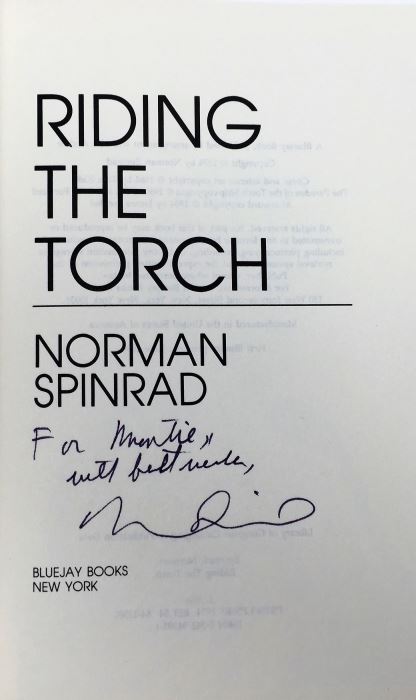 David J. Schow & Jeffrey Frentzen - The Outer Limits: The Official Companion - Signed by David J. Schow; The Fall of Winter - Signed by Jack Haldeman; Limbo System - Signed by Rick Cook; Riding the Torch - Signed by Norman Spinrad [Photo 24]