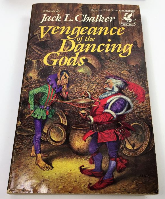 John Ringo & Julie Cochrane: Cally's War - Signed by John Ringo; The Sword of Shannara - Signed by Terry Brooks; Vengeance of the Dancing Gods - Signed by Jack L. Chalker; A Dirge for Sabis - Signed by C.J. Cherryh & Leslie Fish [Photo 4]