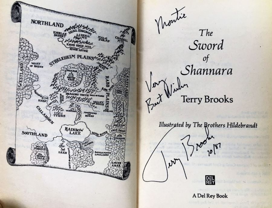 John Ringo & Julie Cochrane: Cally's War - Signed by John Ringo; The Sword of Shannara - Signed by Terry Brooks; Vengeance of the Dancing Gods - Signed by Jack L. Chalker; A Dirge for Sabis - Signed by C.J. Cherryh & Leslie Fish [Photo 15]