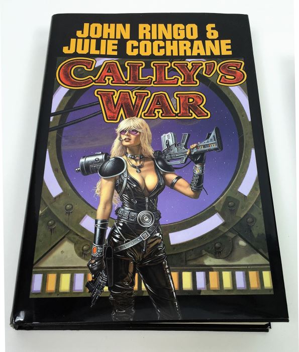 John Ringo & Julie Cochrane: Cally's War - Signed by John Ringo; The Sword of Shannara - Signed by Terry Brooks; Vengeance of the Dancing Gods - Signed by Jack L. Chalker; A Dirge for Sabis - Signed by C.J. Cherryh & Leslie Fish [Photo 2]