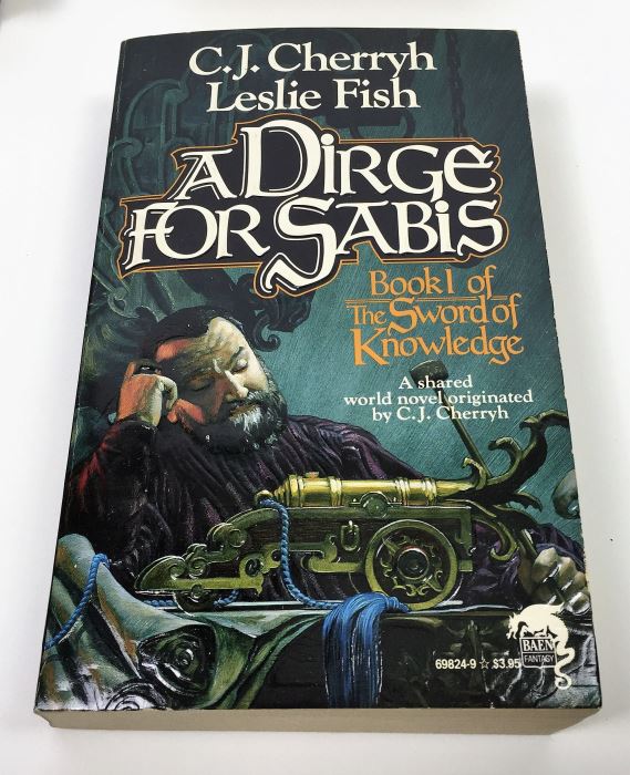 John Ringo & Julie Cochrane: Cally's War - Signed by John Ringo; The Sword of Shannara - Signed by Terry Brooks; Vengeance of the Dancing Gods - Signed by Jack L. Chalker; A Dirge for Sabis - Signed by C.J. Cherryh & Leslie Fish [Photo 5]