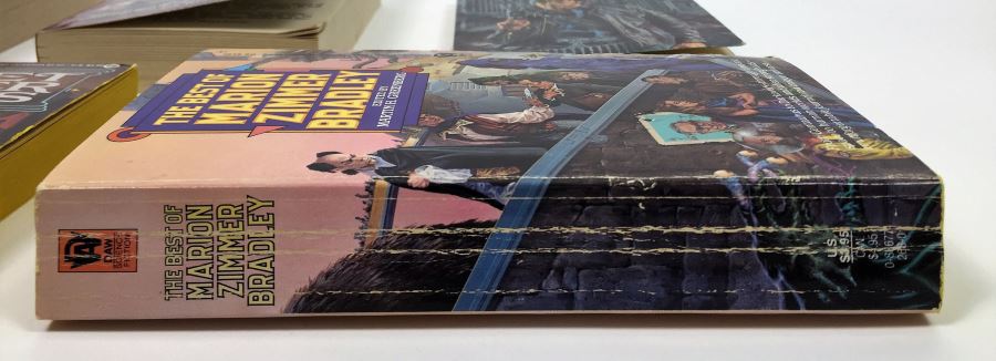 Gorgon Child - Signed by Steven Barnes; Legend - Signed by David Gemmell; Some Will Not Die - Signed by Algis Budrys; Passage at Arms - Signed by Glen Cook; Sweet Silver Blues - Signed by Glen Cook; The Best of Marion Zimmer Bradley - Signed [Photo 33]