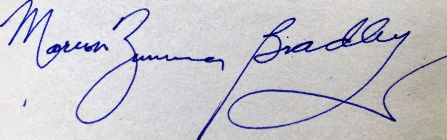 Gorgon Child - Signed by Steven Barnes; Legend - Signed by David Gemmell; Some Will Not Die - Signed by Algis Budrys; Passage at Arms - Signed by Glen Cook; Sweet Silver Blues - Signed by Glen Cook; The Best of Marion Zimmer Bradley - Signed [Photo 36]