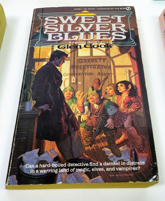 Gorgon Child - Signed by Steven Barnes; Legend - Signed by David Gemmell; Some Will Not Die - Signed by Algis Budrys; Passage at Arms - Signed by Glen Cook; Sweet Silver Blues - Signed by Glen Cook; The Best of Marion Zimmer Bradley - Signed [Photo 6]