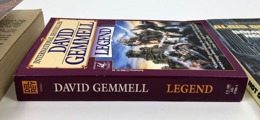 Gorgon Child - Signed by Steven Barnes; Legend - Signed by David Gemmell; Some Will Not Die - Signed by Algis Budrys; Passage at Arms - Signed by Glen Cook; Sweet Silver Blues - Signed by Glen Cook; The Best of Marion Zimmer Bradley - Signed [Photo 13]