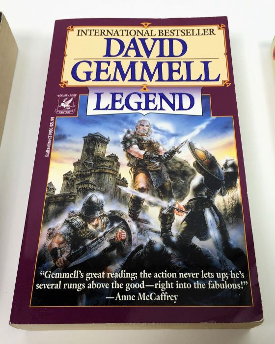 Gorgon Child - Signed by Steven Barnes; Legend - Signed by David Gemmell; Some Will Not Die - Signed by Algis Budrys; Passage at Arms - Signed by Glen Cook; Sweet Silver Blues - Signed by Glen Cook; The Best of Marion Zimmer Bradley - Signed [Photo 3]