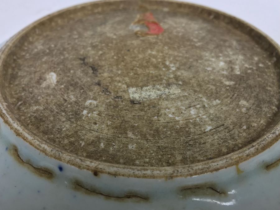 Antique Signed Chinese Export Porcelain Hand Painted Koi Carp Fish Dish Bowl Plate 8.5' [Photo 11]