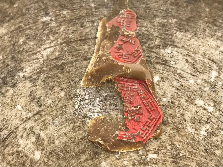 Antique Signed Chinese Export Porcelain Hand Painted Koi Carp Fish Dish Bowl Plate 8.5' [Photo 3]