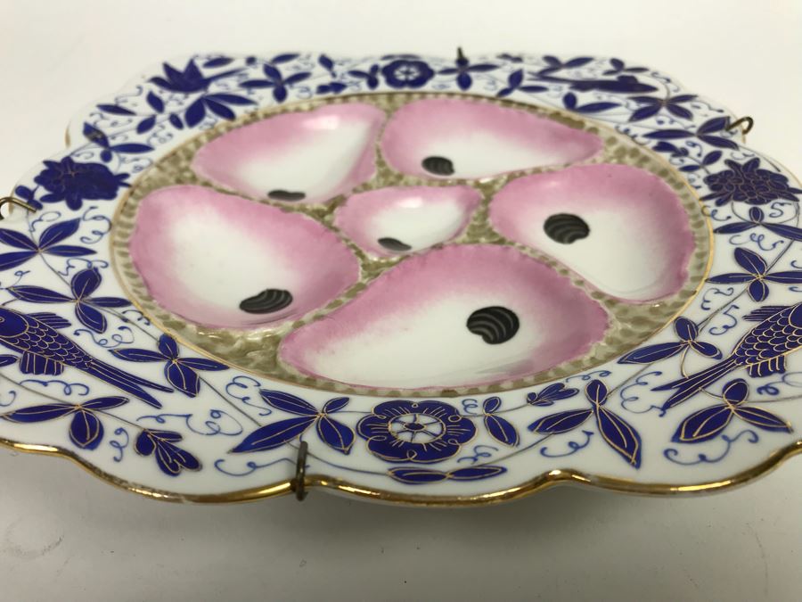 Antique Porcelain Oyster Plate [Photo 5]