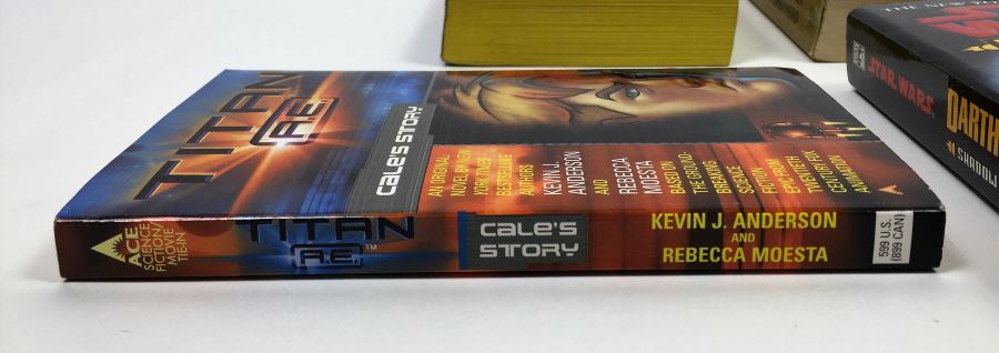 Fire on the Border - Signed by Kevin O'Donnell, Jr.; Wheels of Fire - Signed by Mercedes Lackey; Titan A.E.: Cale's Story - Signed by Kevin J. Anderson & Rebecca Moesta; Star Wars: Darth Maul Shadow Hunter - Signed by Michael Reaves [Photo 16]