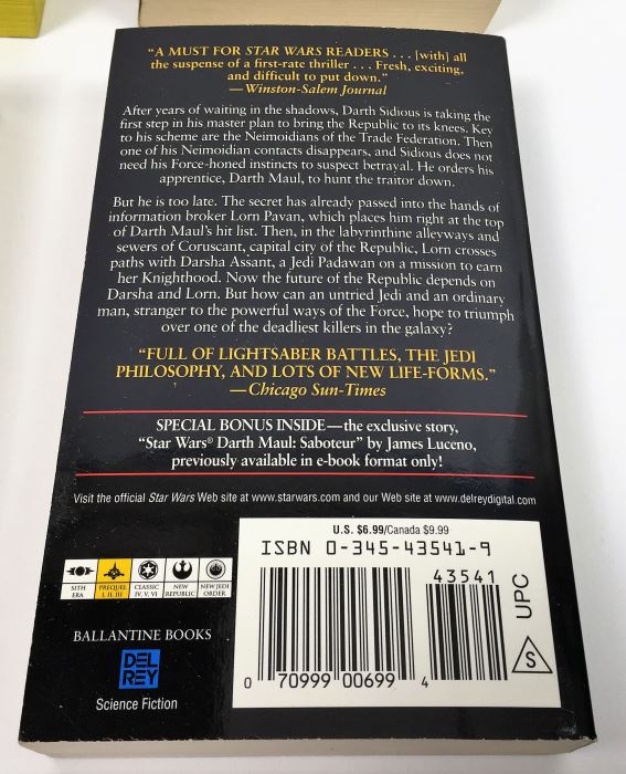 Fire on the Border - Signed by Kevin O'Donnell, Jr.; Wheels of Fire - Signed by Mercedes Lackey; Titan A.E.: Cale's Story - Signed by Kevin J. Anderson & Rebecca Moesta; Star Wars: Darth Maul Shadow Hunter - Signed by Michael Reaves [Photo 22]