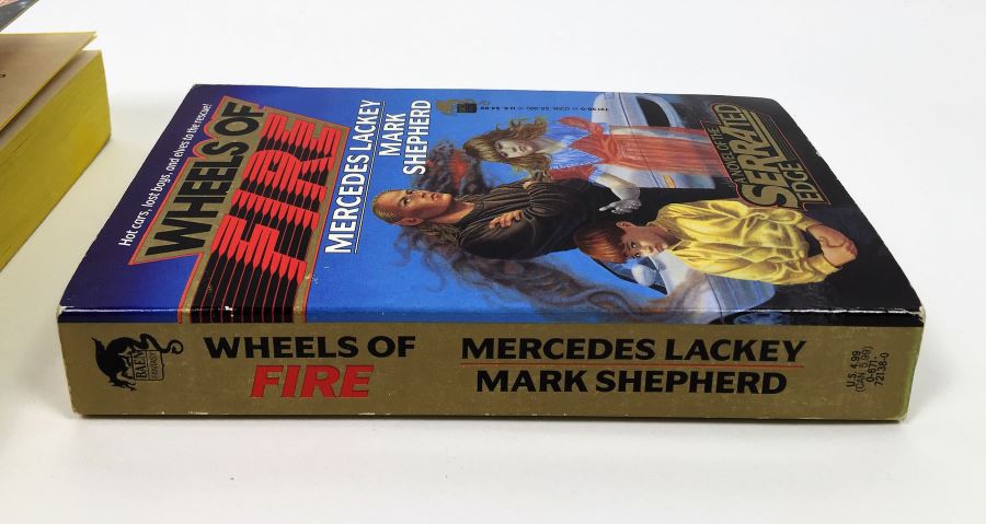Fire on the Border - Signed by Kevin O'Donnell, Jr.; Wheels of Fire - Signed by Mercedes Lackey; Titan A.E.: Cale's Story - Signed by Kevin J. Anderson & Rebecca Moesta; Star Wars: Darth Maul Shadow Hunter - Signed by Michael Reaves [Photo 11]