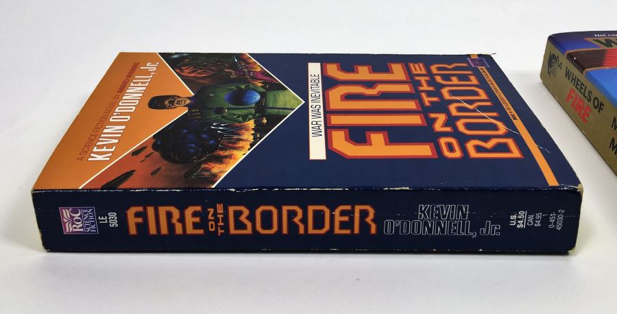 Fire on the Border - Signed by Kevin O'Donnell, Jr.; Wheels of Fire - Signed by Mercedes Lackey; Titan A.E.: Cale's Story - Signed by Kevin J. Anderson & Rebecca Moesta; Star Wars: Darth Maul Shadow Hunter - Signed by Michael Reaves [Photo 6]