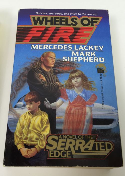 Fire on the Border - Signed by Kevin O'Donnell, Jr.; Wheels of Fire - Signed by Mercedes Lackey; Titan A.E.: Cale's Story - Signed by Kevin J. Anderson & Rebecca Moesta; Star Wars: Darth Maul Shadow Hunter - Signed by Michael Reaves [Photo 3]