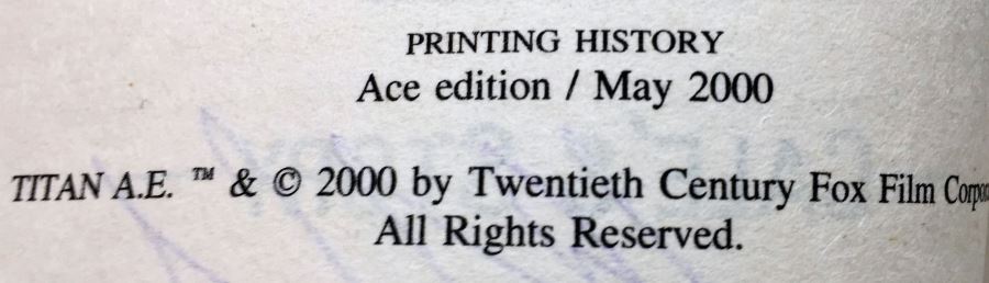 Fire on the Border - Signed by Kevin O'Donnell, Jr.; Wheels of Fire - Signed by Mercedes Lackey; Titan A.E.: Cale's Story - Signed by Kevin J. Anderson & Rebecca Moesta; Star Wars: Darth Maul Shadow Hunter - Signed by Michael Reaves [Photo 20]