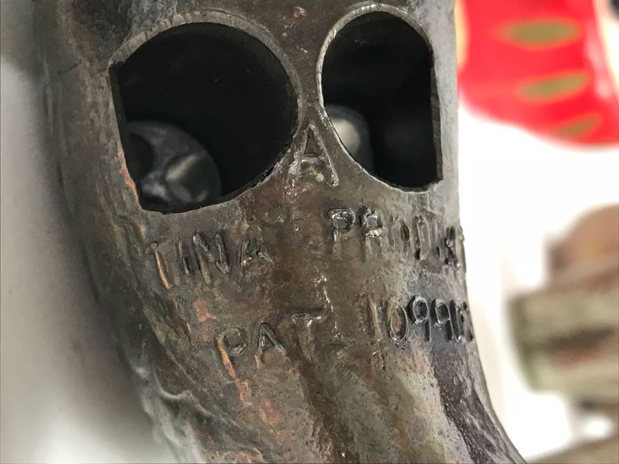 Home Decor Lot With Copper Ewer, Wooden Asian Box With Chopsticks, Chased Brass Fish Trays, Porcelain Footed Trinket Dish And More [Photo 23]