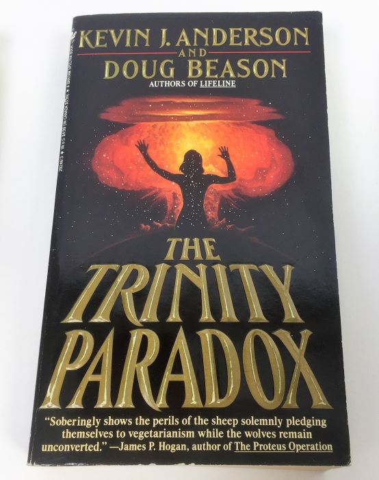 Dome - Signed by Steve Perry & Michael Reeves; The Trinity Paradox - Signed by Doug Beason & Kevin J. Anderson; The Fugitive Worlds by Bob Shaw; Smallville (x2) - Signed by Devin Grayson (x2) [Photo 3]