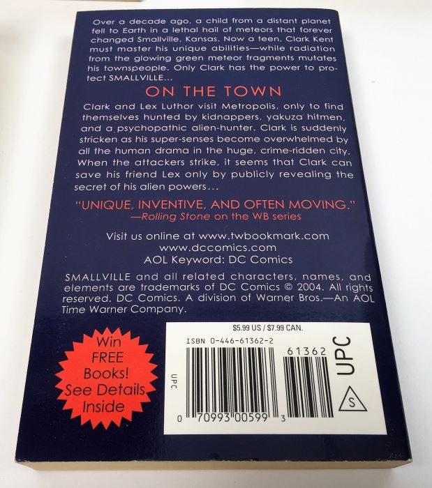 Dome - Signed by Steve Perry & Michael Reeves; The Trinity Paradox - Signed by Doug Beason & Kevin J. Anderson; The Fugitive Worlds by Bob Shaw; Smallville (x2) - Signed by Devin Grayson (x2) [Photo 27]