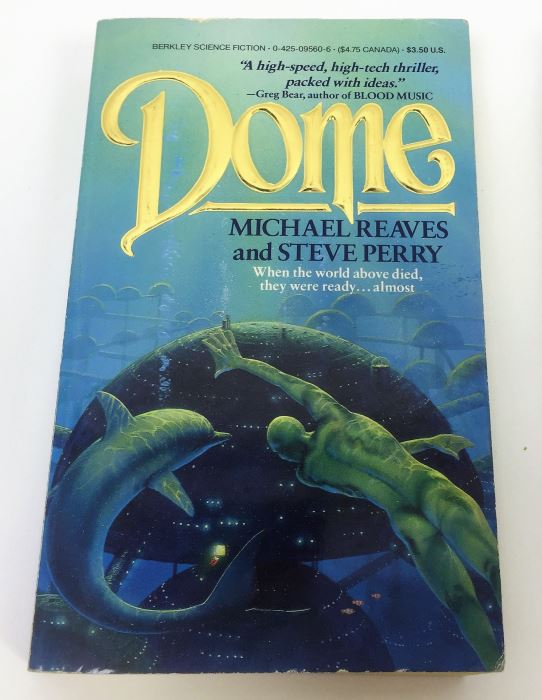 Dome - Signed by Steve Perry & Michael Reeves; The Trinity Paradox - Signed by Doug Beason & Kevin J. Anderson; The Fugitive Worlds by Bob Shaw; Smallville (x2) - Signed by Devin Grayson (x2) [Photo 2]