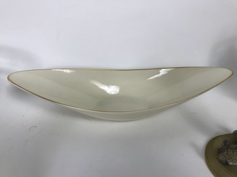 Home Decor Lot With Milk Glass Rooster, Vintage Vases, LENOX Bowl And More [Photo 13]