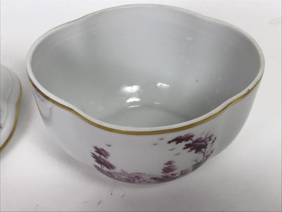 Richard Ginori Vittoria Italy Lidded Trinket Box And Spoon Rest Pin Trinket Ring Dish [Photo 11]